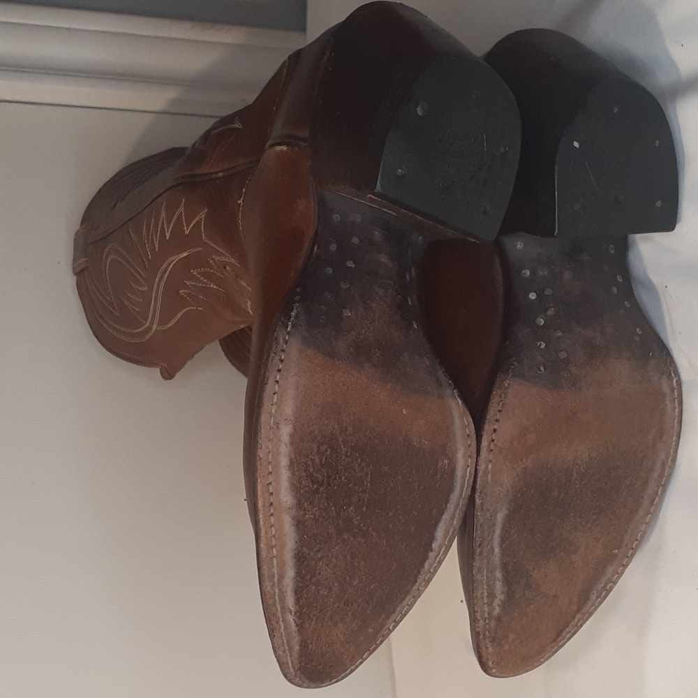 Tony Lama Western Leather Boots - Picture 5 of 6